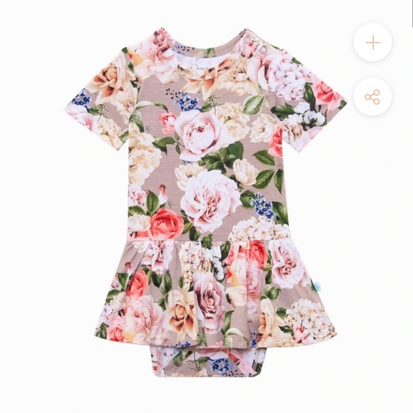 Posh Peanut Other - Posh Peanut Cassie Short Sleeve Twirl Skirt Bodysuit